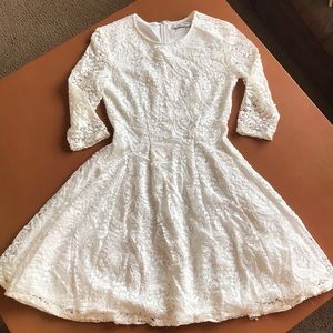 White lace dress